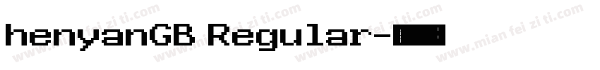 henyanGB Regular字体转换
